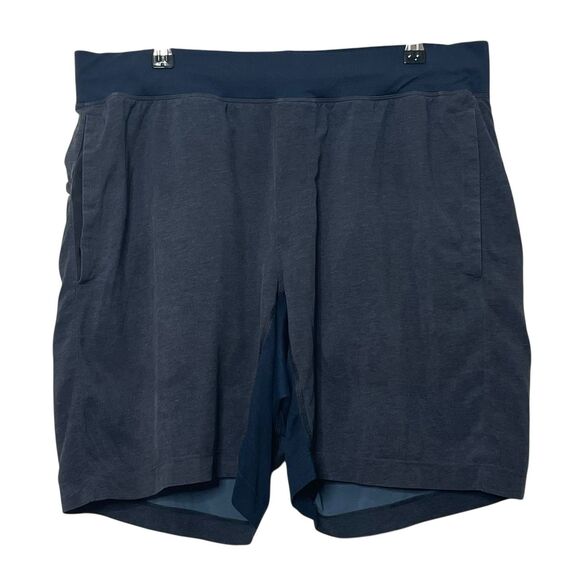 LULULEMON T.H.E. Short Linerless 7" Shorts Men’s Size Large Heathered Mercury - Picture 1 of 7